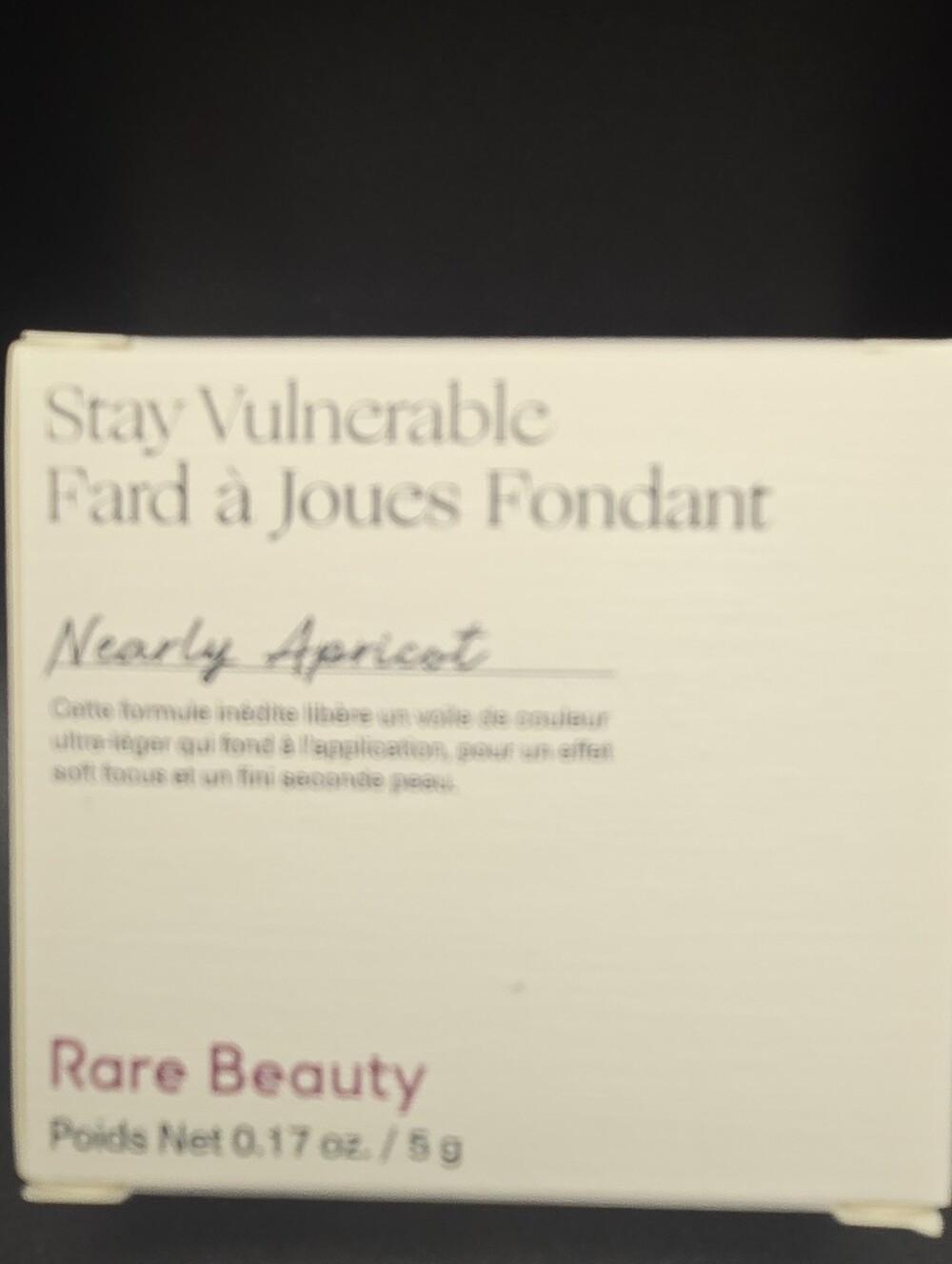 Rare Beauty cream blush - soft apricot